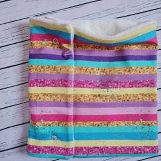 Popper Snood for Children - Stripes