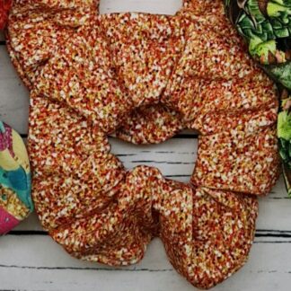 Hair Scrunchy - Gold Glitter