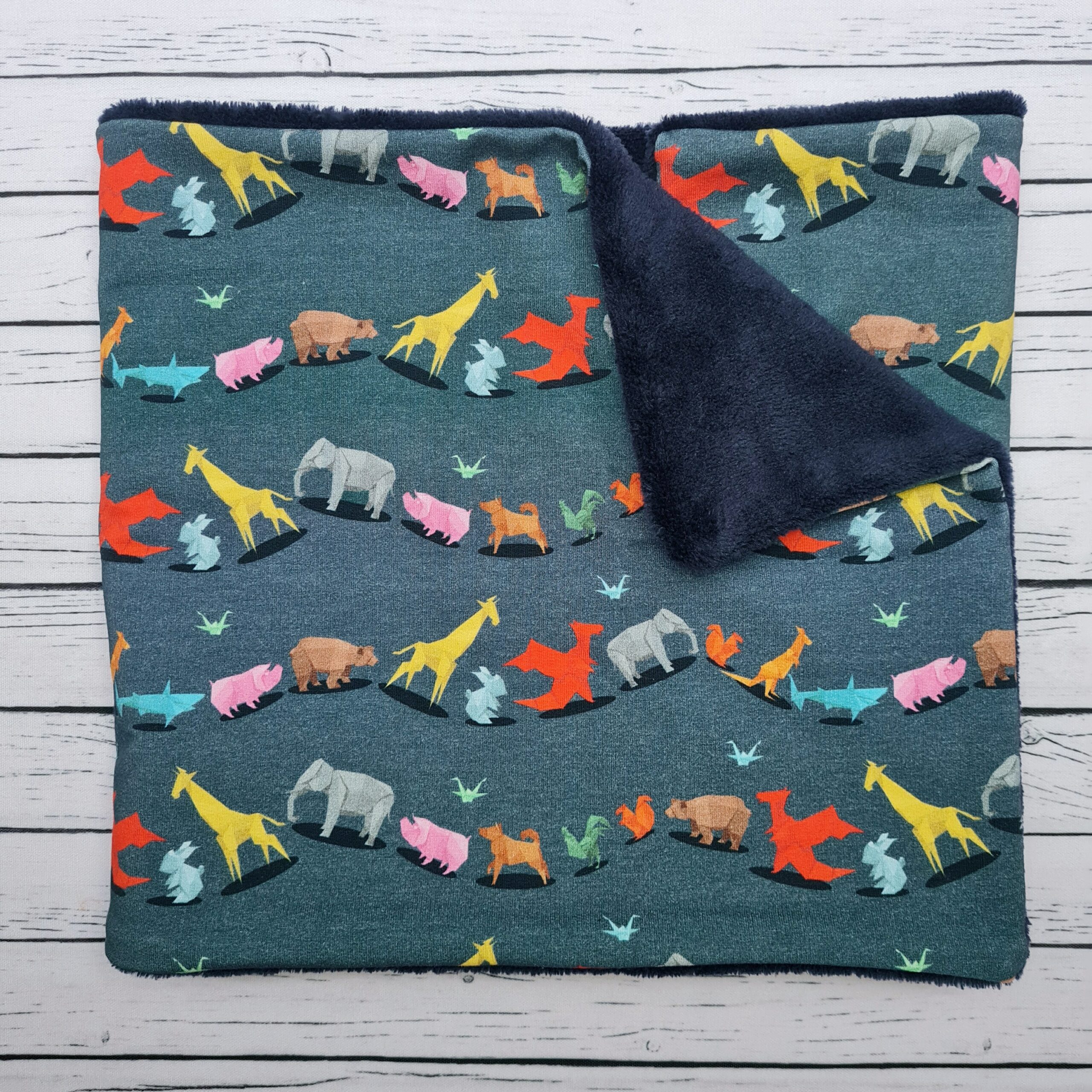 Popper Snood for Grown ups - Colourful animals
