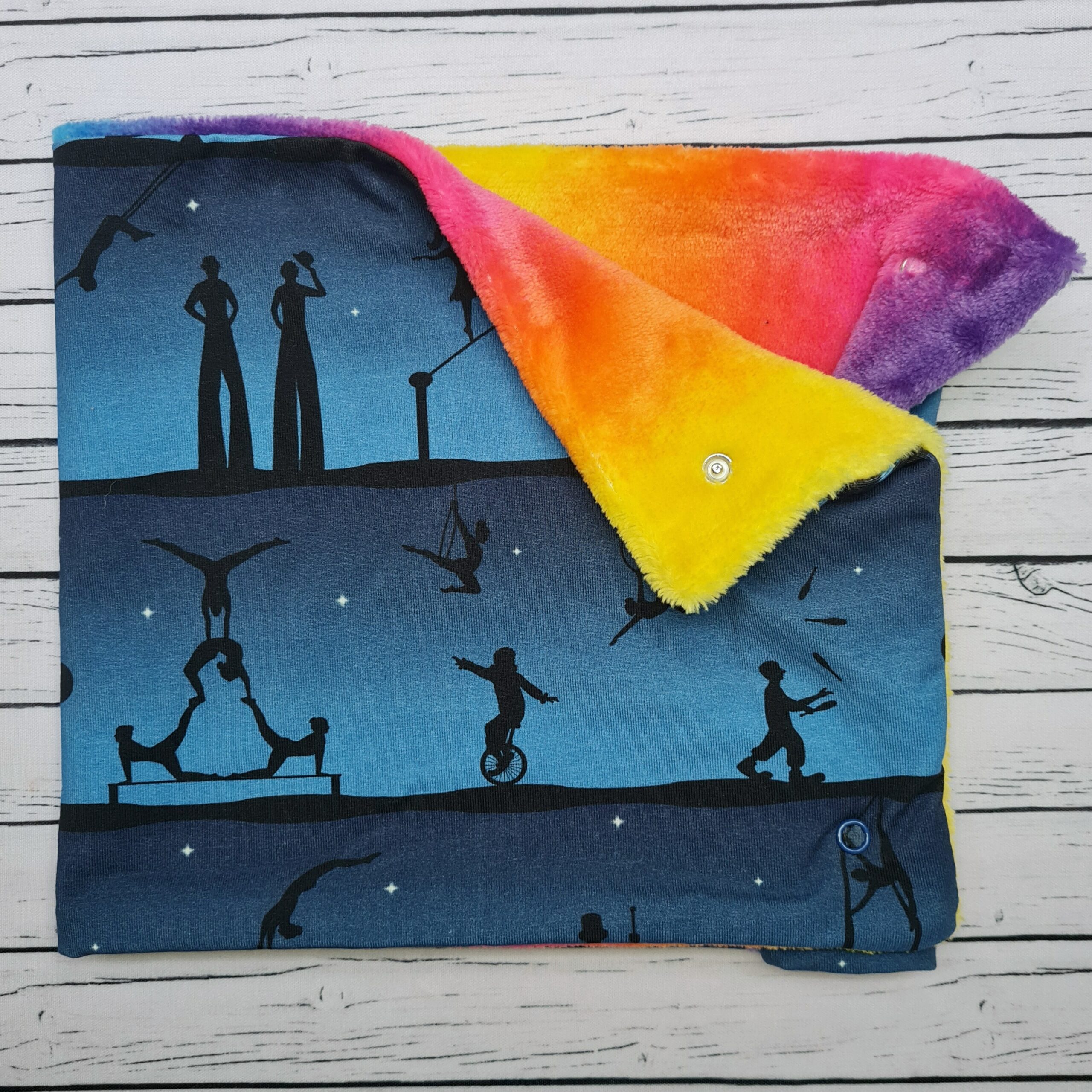 Popper Snood for Children - Twilight Acrobatics on Rainbow